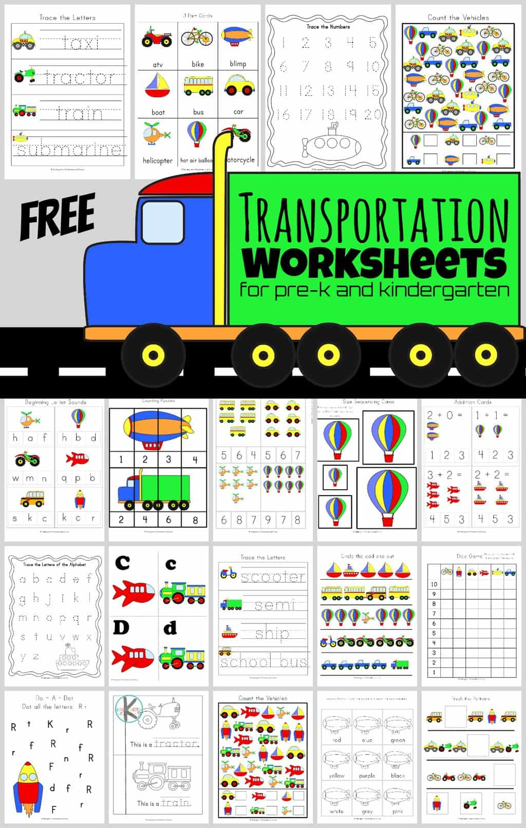 free printable transportation crafts pdf
