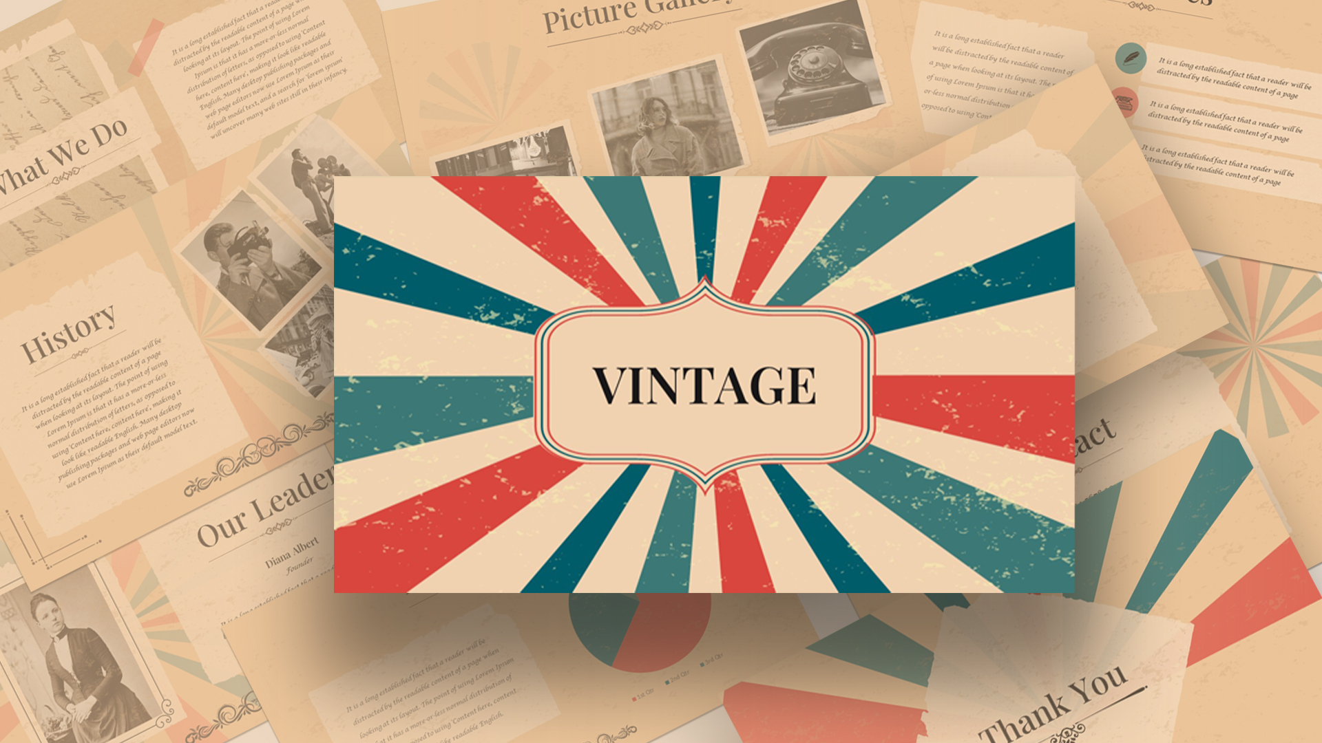 Free Vintage Theme For Google Slides04 SlideKit