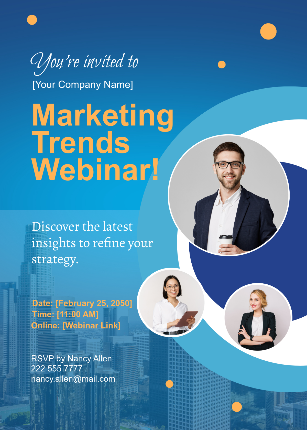 Free Webinar Templates To Edit Online