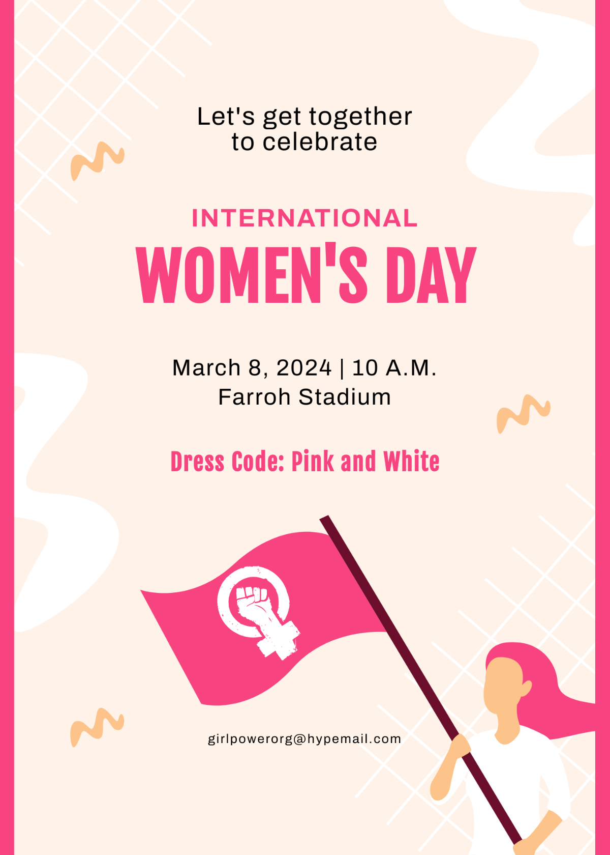Free Women 39 s Day Celebration Invitation Template To Edit Online