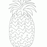 Fruits And Vegetables Coloring Pages Pineapple COLORING PAGES