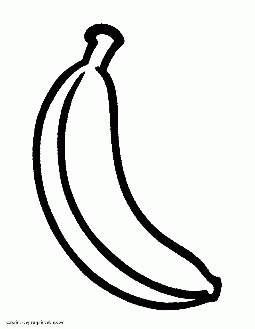 printable coloring fruits for kids