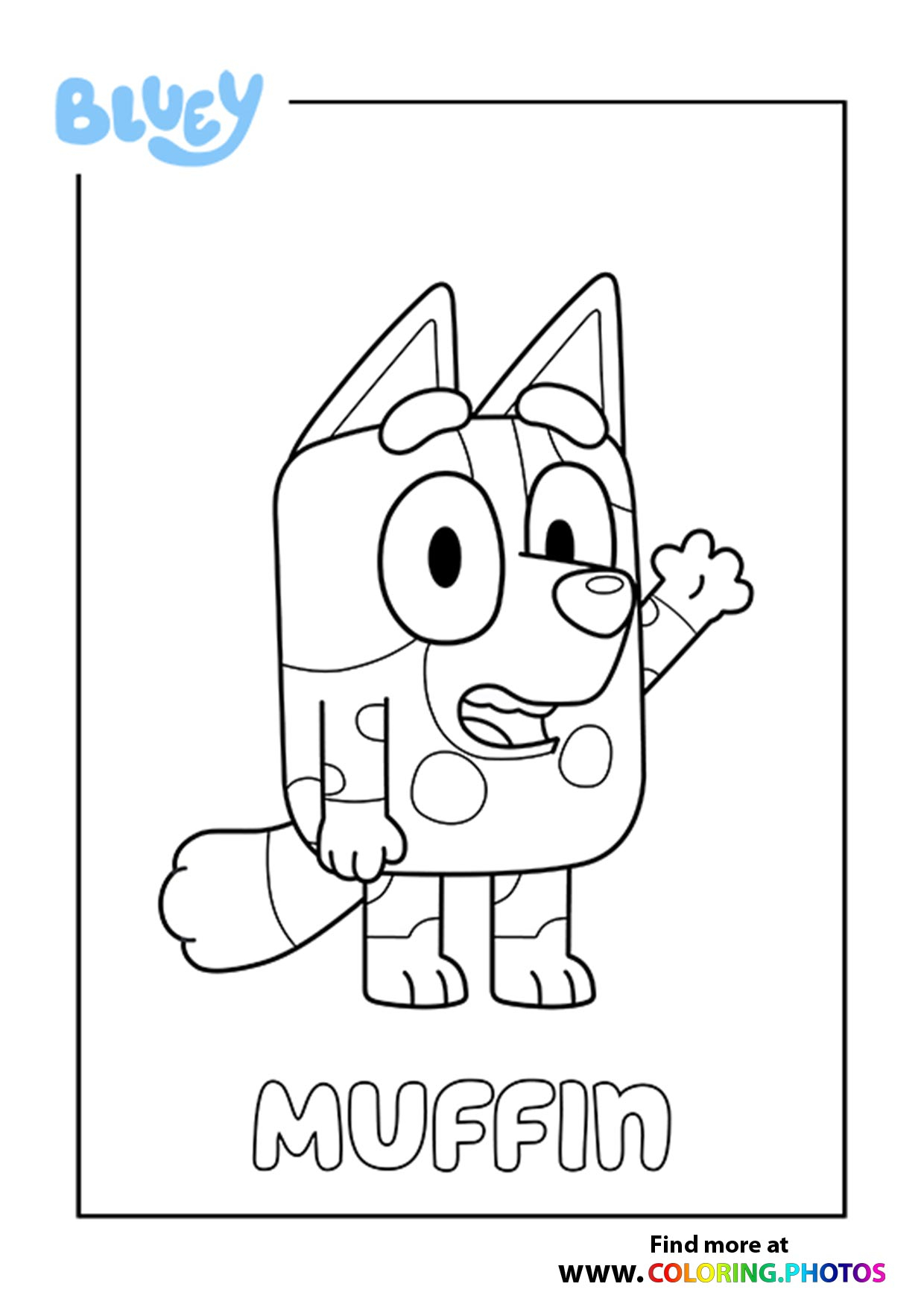 Full Page Printable Bluey Colouring Pages Prntbl 