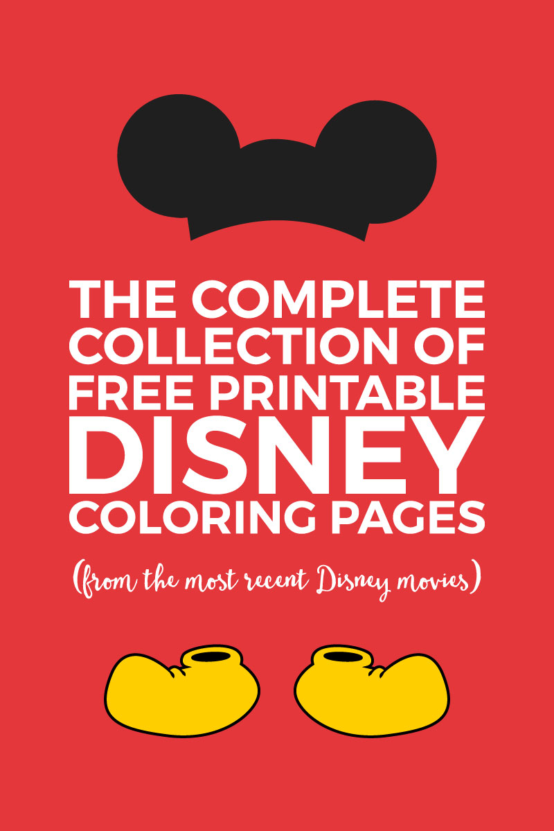 Full Size Free Printable Disney Coloring Pages
