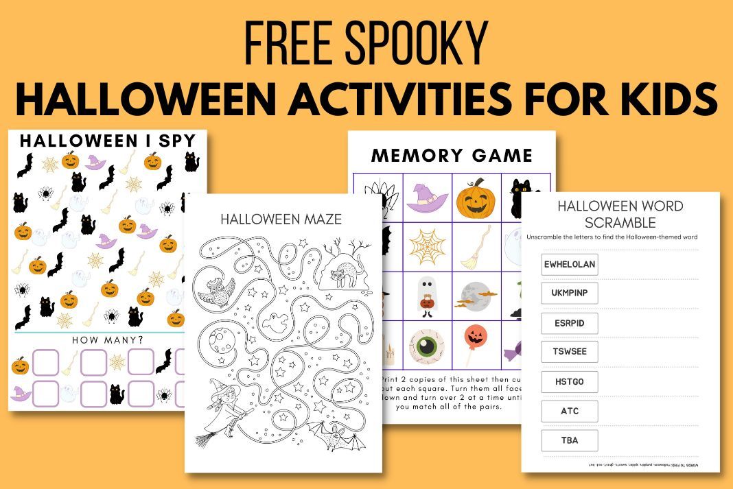 Fun Free Halloween Printable Activities For Kids The Mummy Bubble
