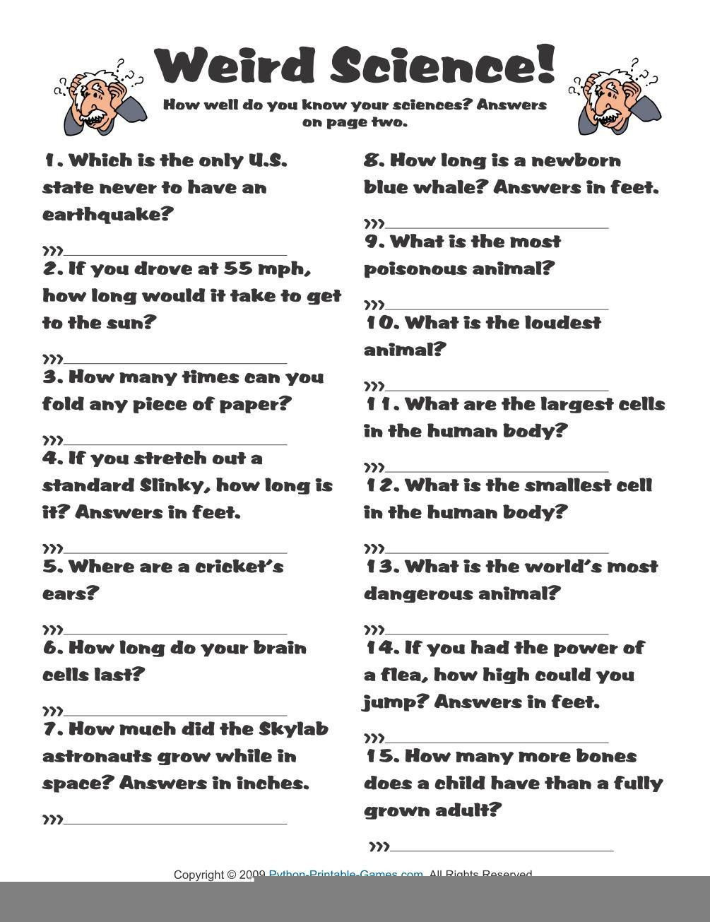 printable fun facts for adults printable fun facts for adults