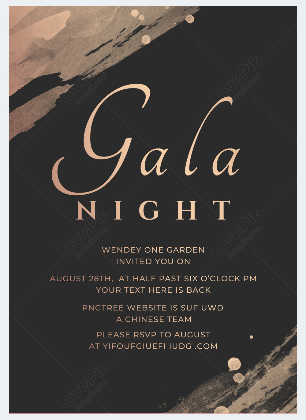 Gala Dinner Invitation Card Template Free Infoupdate