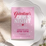 Galentine 39 s Day Girls Night Invitation Template Girls Night Out