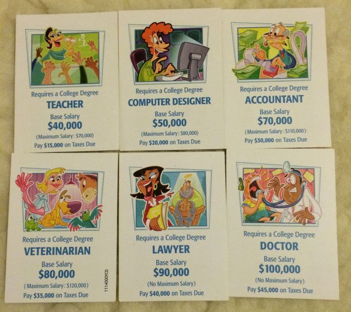 Game Of Life Cards Printable