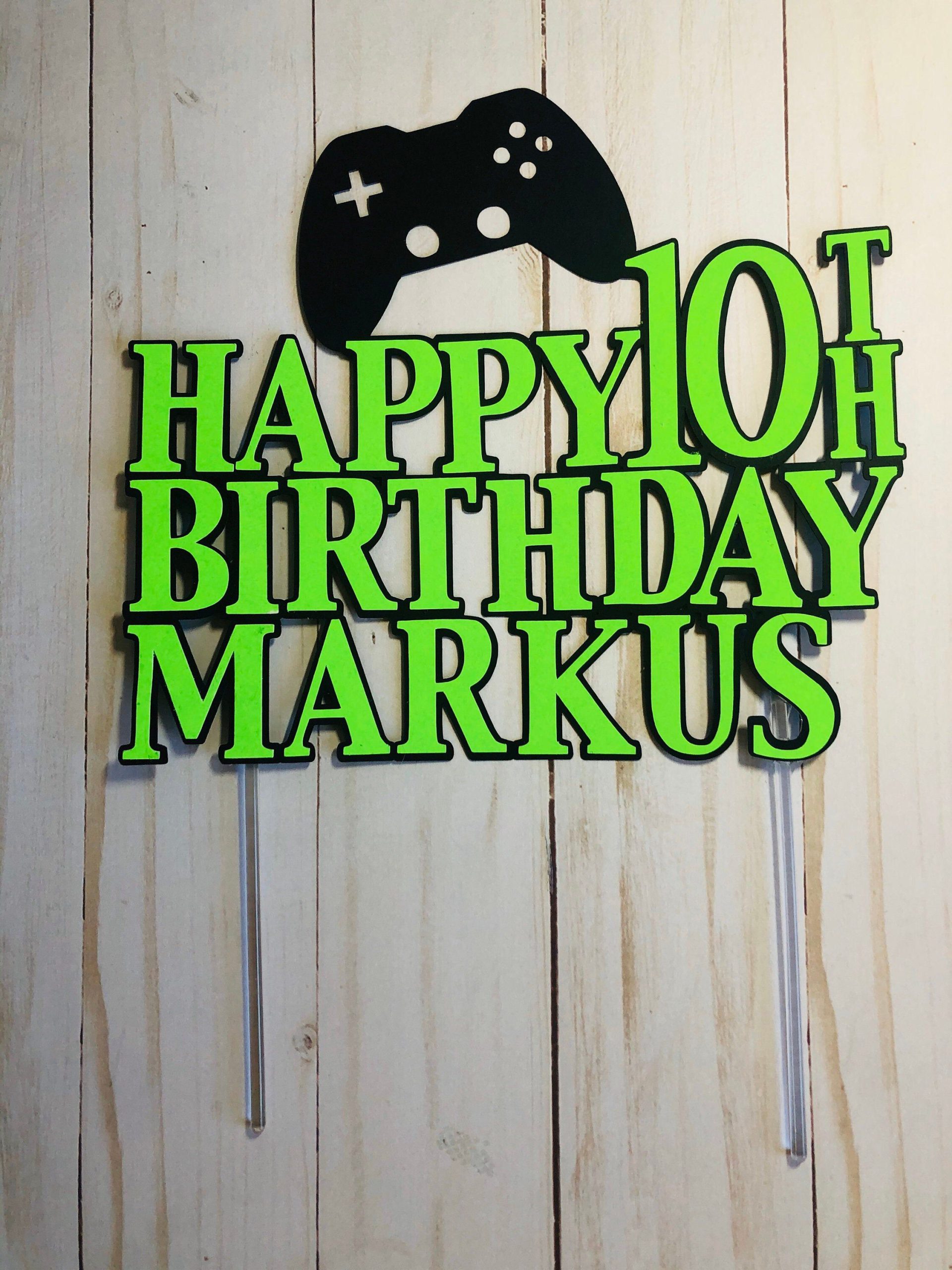 Gamer Cake Topper Printable CAKE JUR