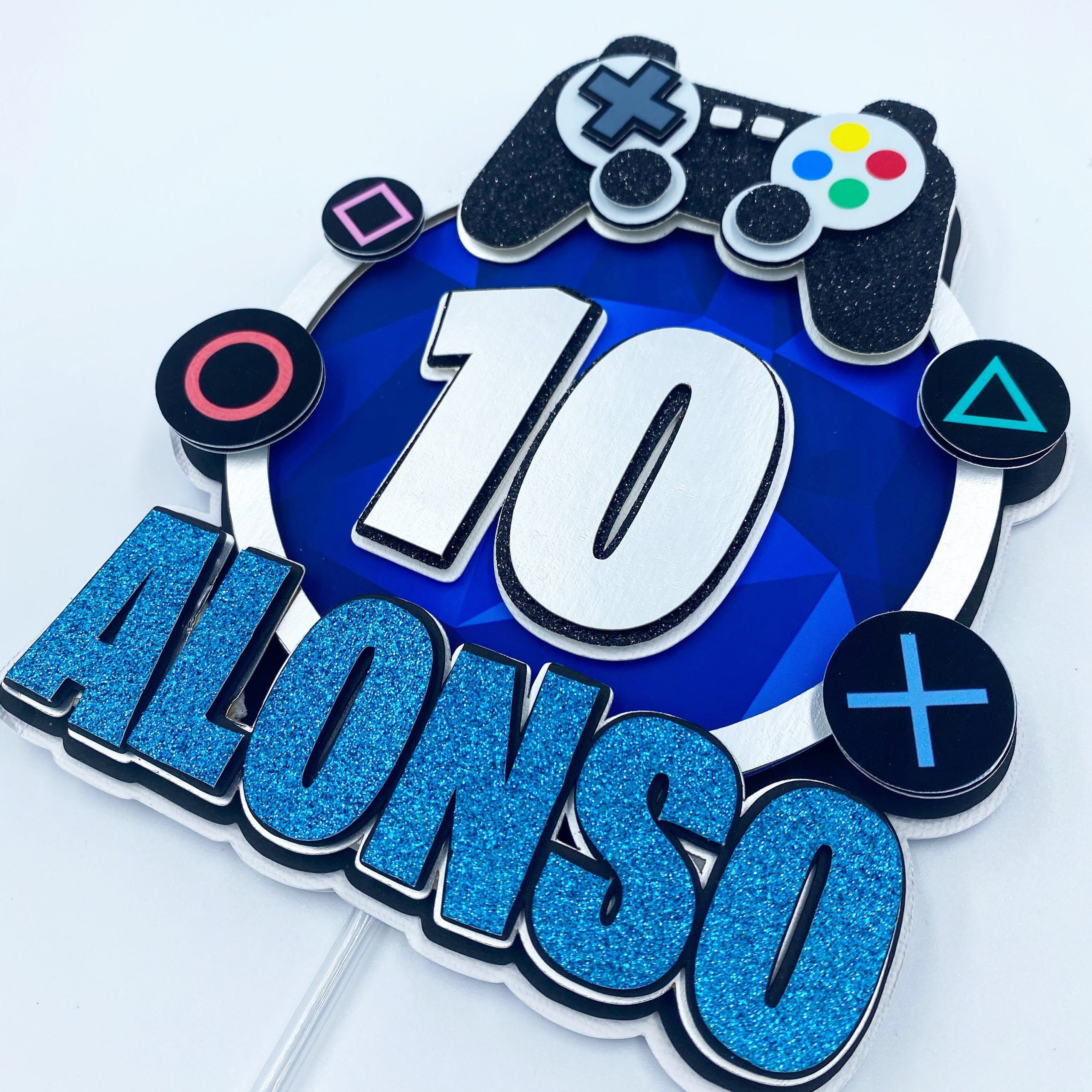 Gamer Cake Topper Printable