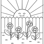 Garden Coloring Pages Free Printable Sheets