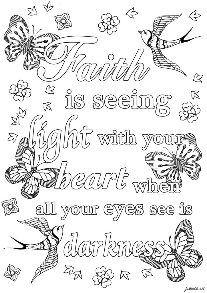 adult coloring pages quotes free