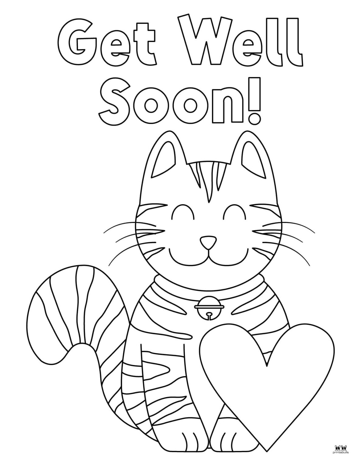 printable coloring pages get well soon