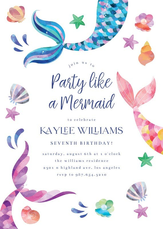 Girls Birthday Invitation Templates Free Greetings Island Get 26