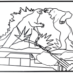Godzilla Vs Kong Coloring Pages Coloring Home