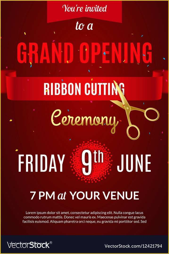 Grand Opening Invitation Template Free Of Grand Opening Invitation Card 