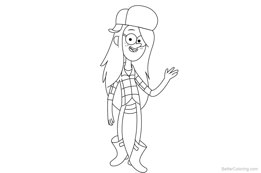 printable coloring pages gravity falls