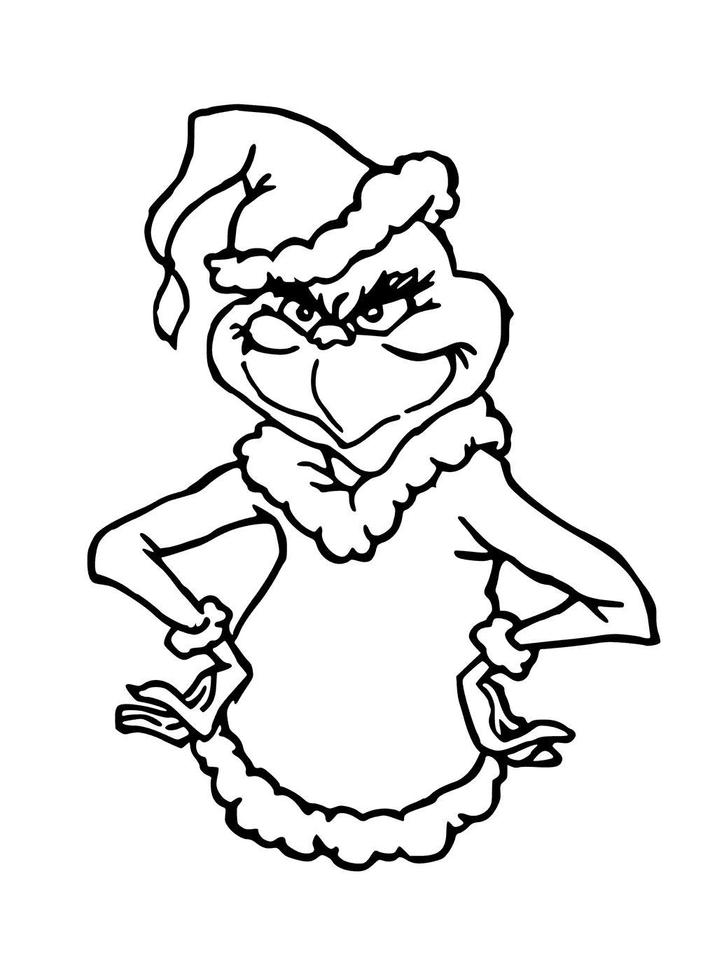 printable grinch coloring pages