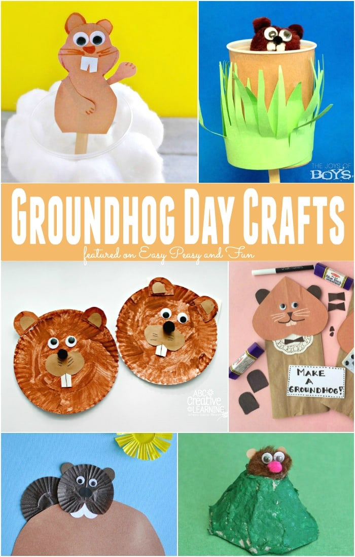 groundhog day crafts for toddlers printable