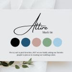 Guest Attire Card Dress Code Card Wedding Color Palette Downloadable