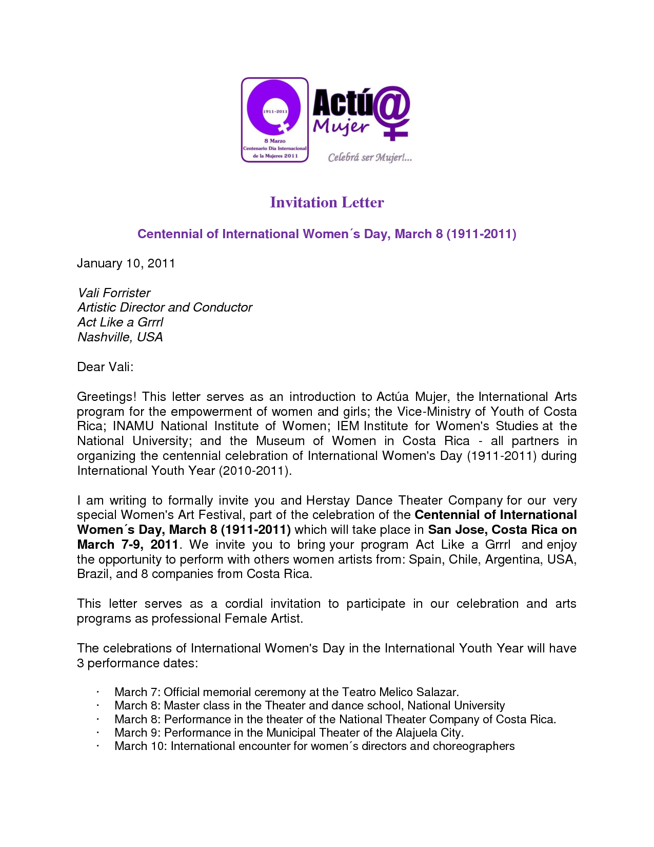 Guest Speaker Invitation Letter Sample Invitation Letter Images