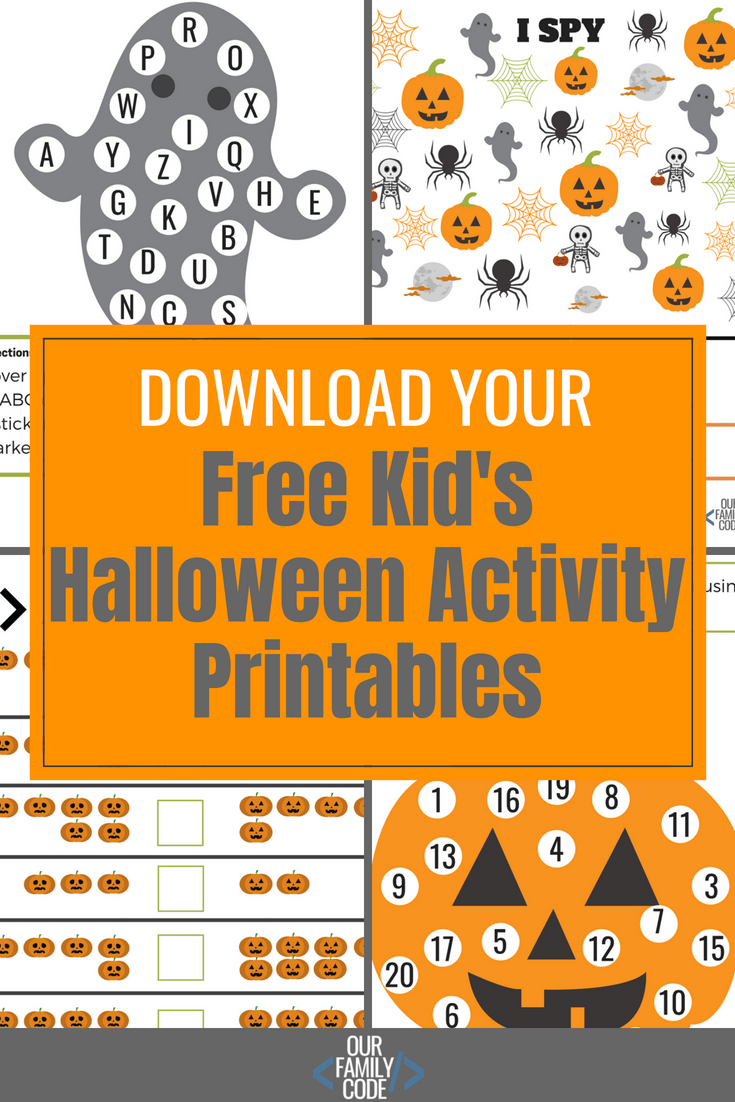 Halloween Activities Kids Free Printables