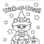 Halloween Kitty Costume Printable Coloring Pages For Kids