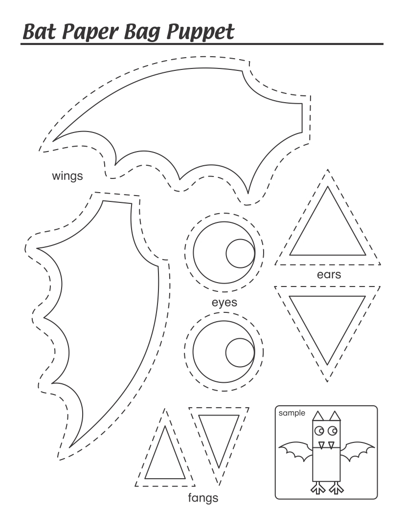 halloween paper crafts printable pdf