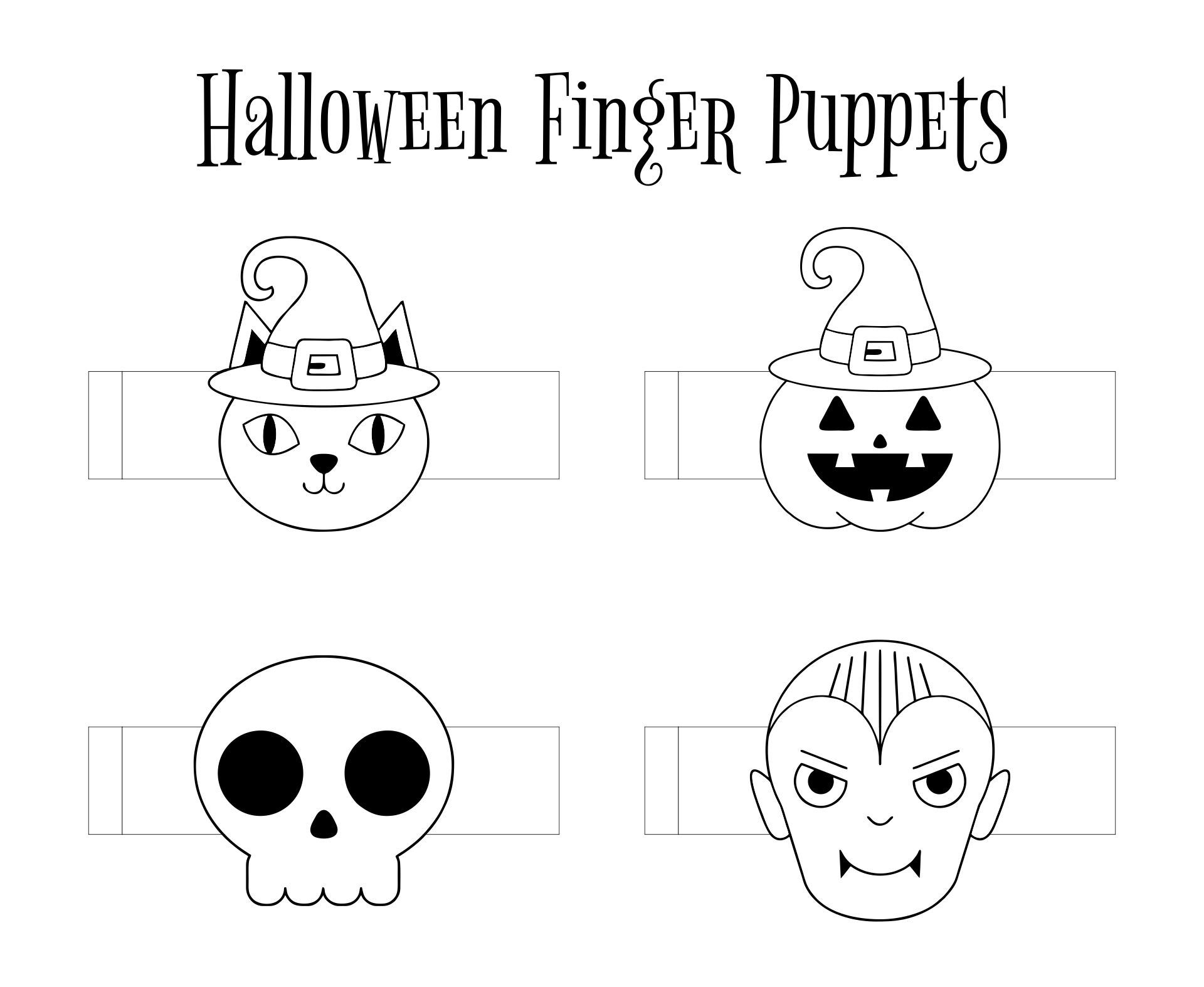 Halloween Paper Crafts 15 Free PDF Printables Printablee