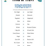 Hanukkah Activities Free Printable