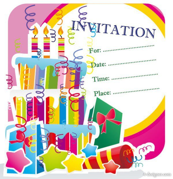 Happy Birthday Invitation Templates
