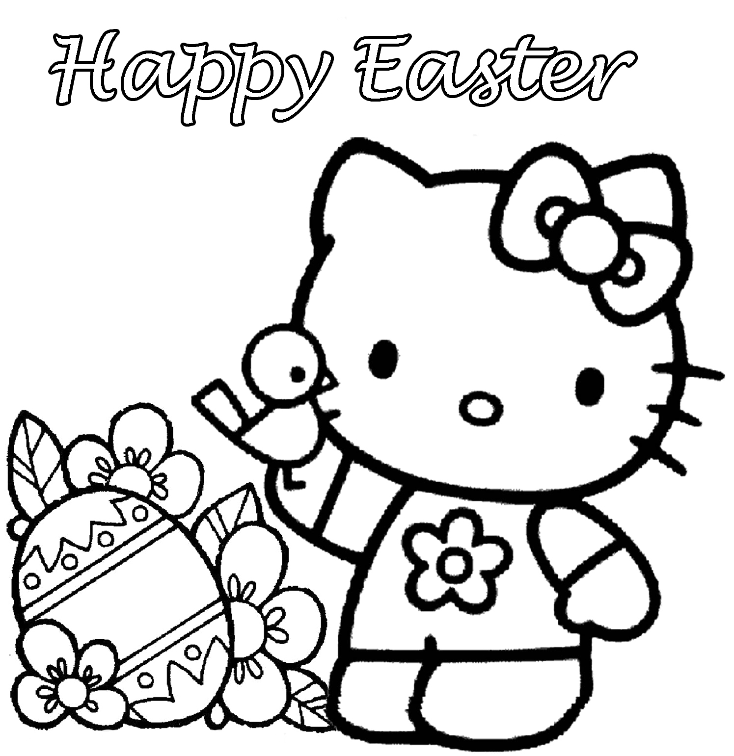 Happy Easter Printable Coloring Pages At GetDrawings Free Download