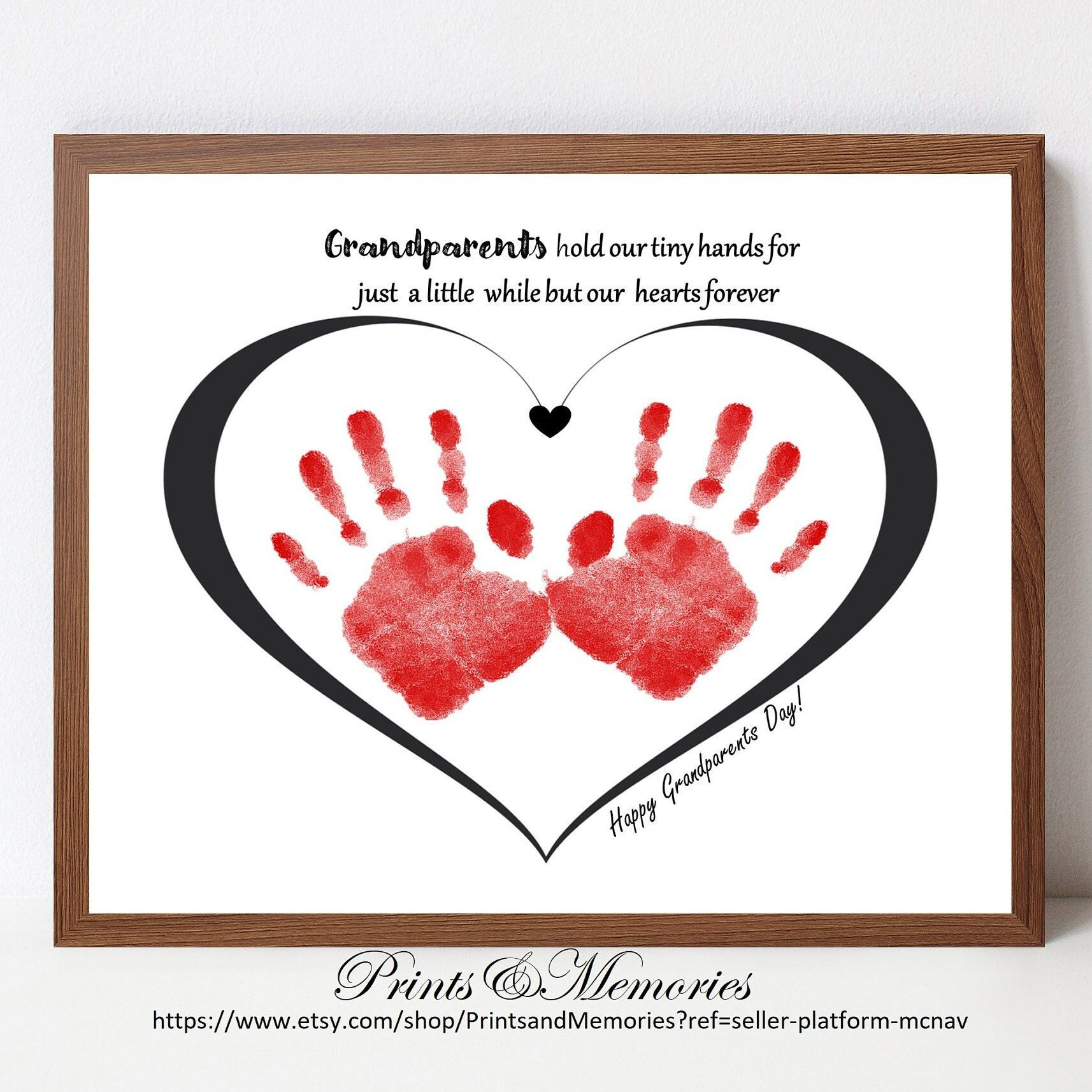 Happy Grandparents Day Handprint Craft For Kids Handprint Art 