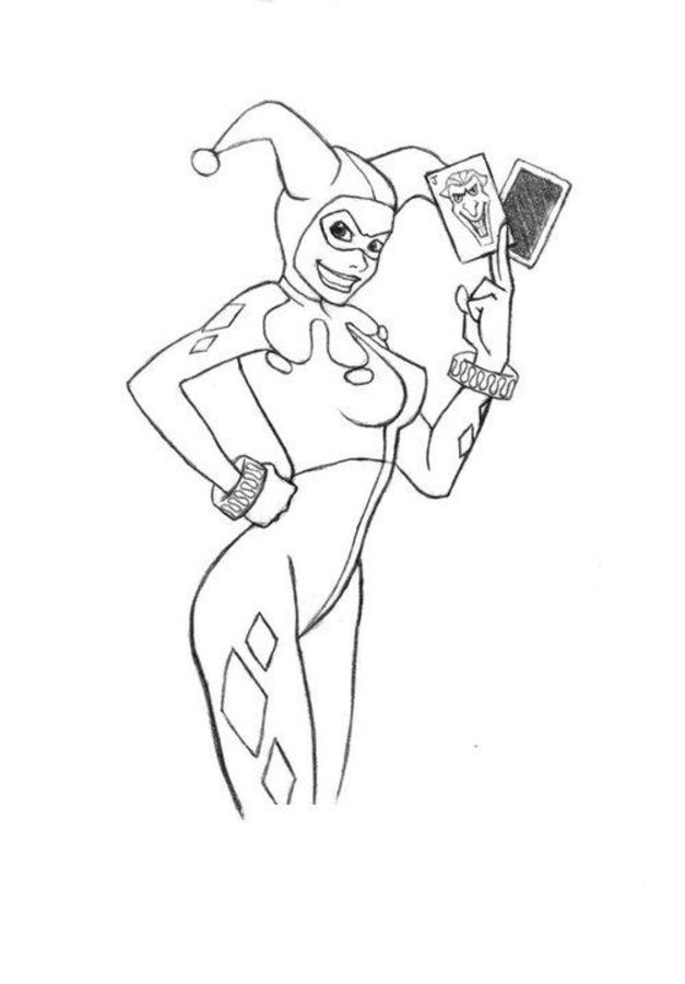Harley Quinn Printable Coloring Pages At GetDrawings Free Download