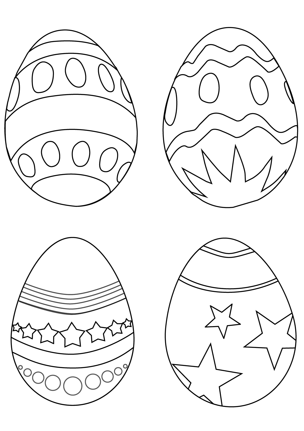Heart Easter Eggs Coloring Pages Free Printable Coloring Pages