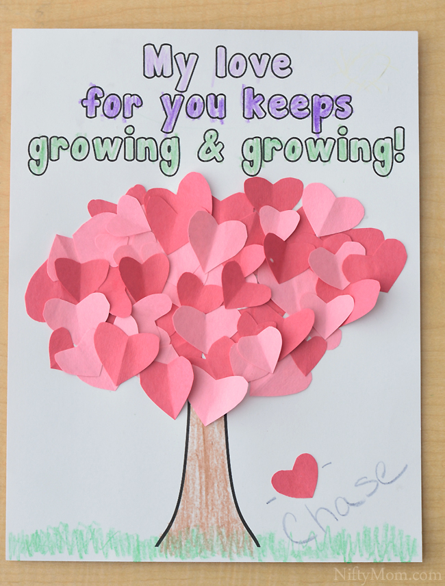 Heart Tree Craft For Kids Valentine 39 s Day 