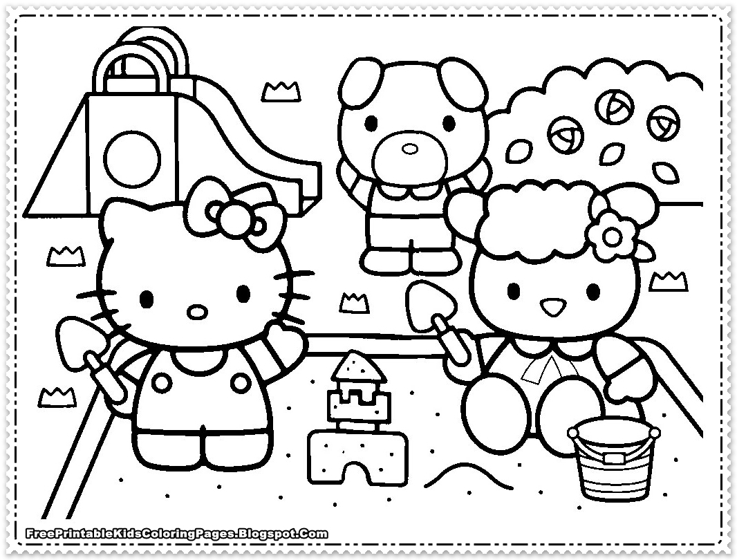 Hello Kitty Coloring Pages For Girls Free Printable Kids Coloring Pages