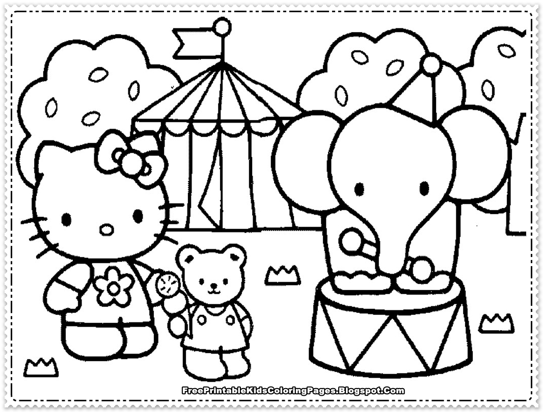Hello Kitty Coloring Pages For Girls Free Printable Kids Coloring Pages