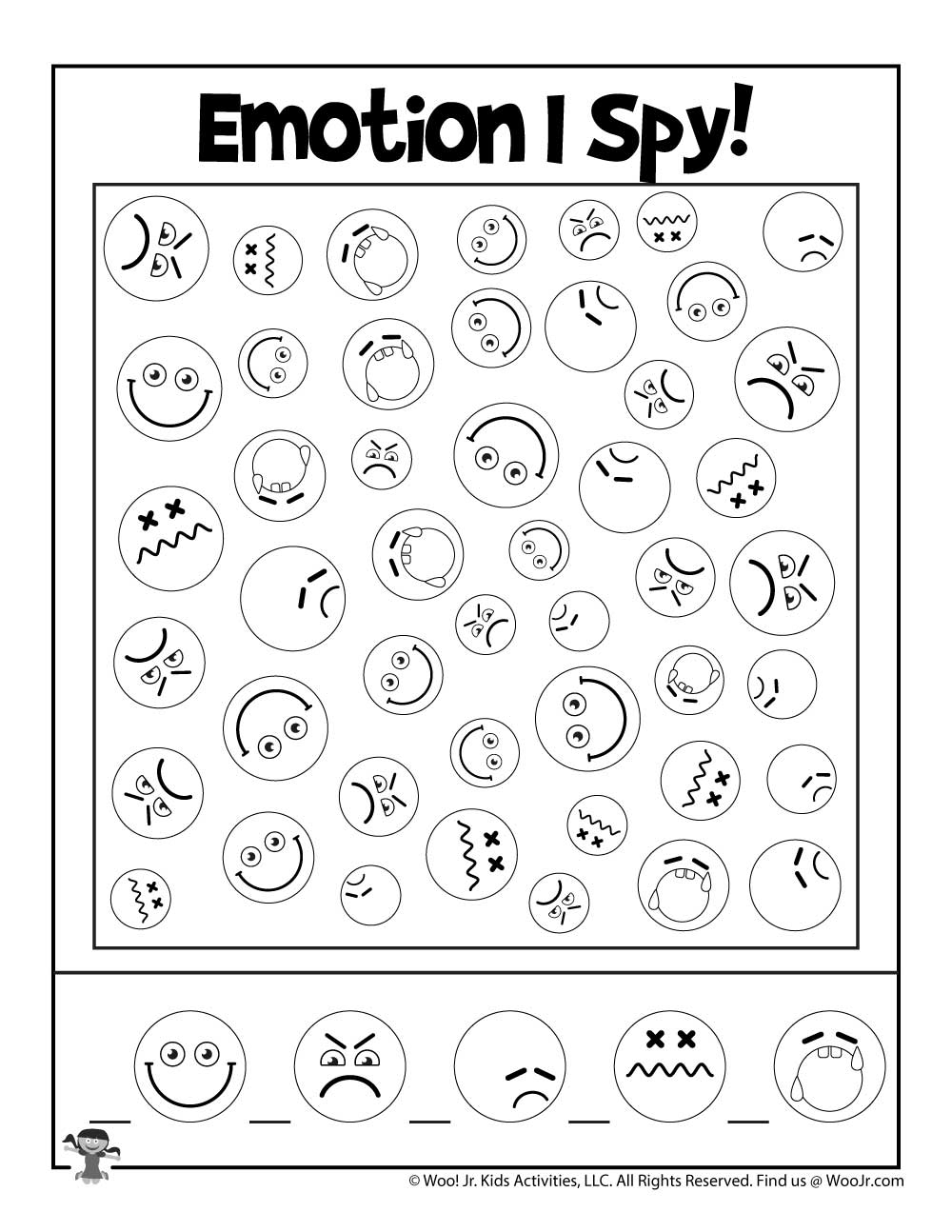 Helping Kids Identify Emotions Worksheets Woo Jr Kids Activities 
