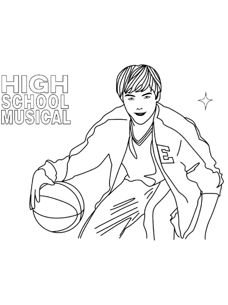 High School Musical Coloring Pages