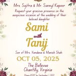 Hindu Wedding Invitation Canva Template