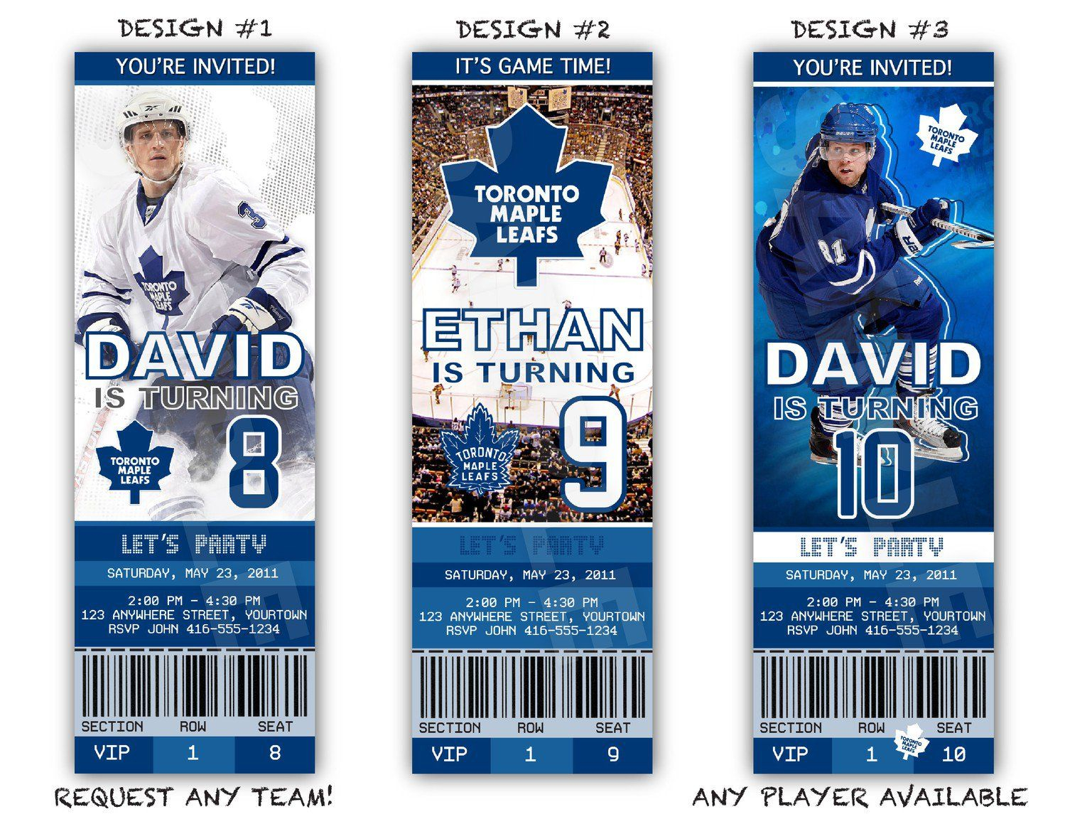 Hockey Ticket Birthday Invitation Template Free Printable Templates