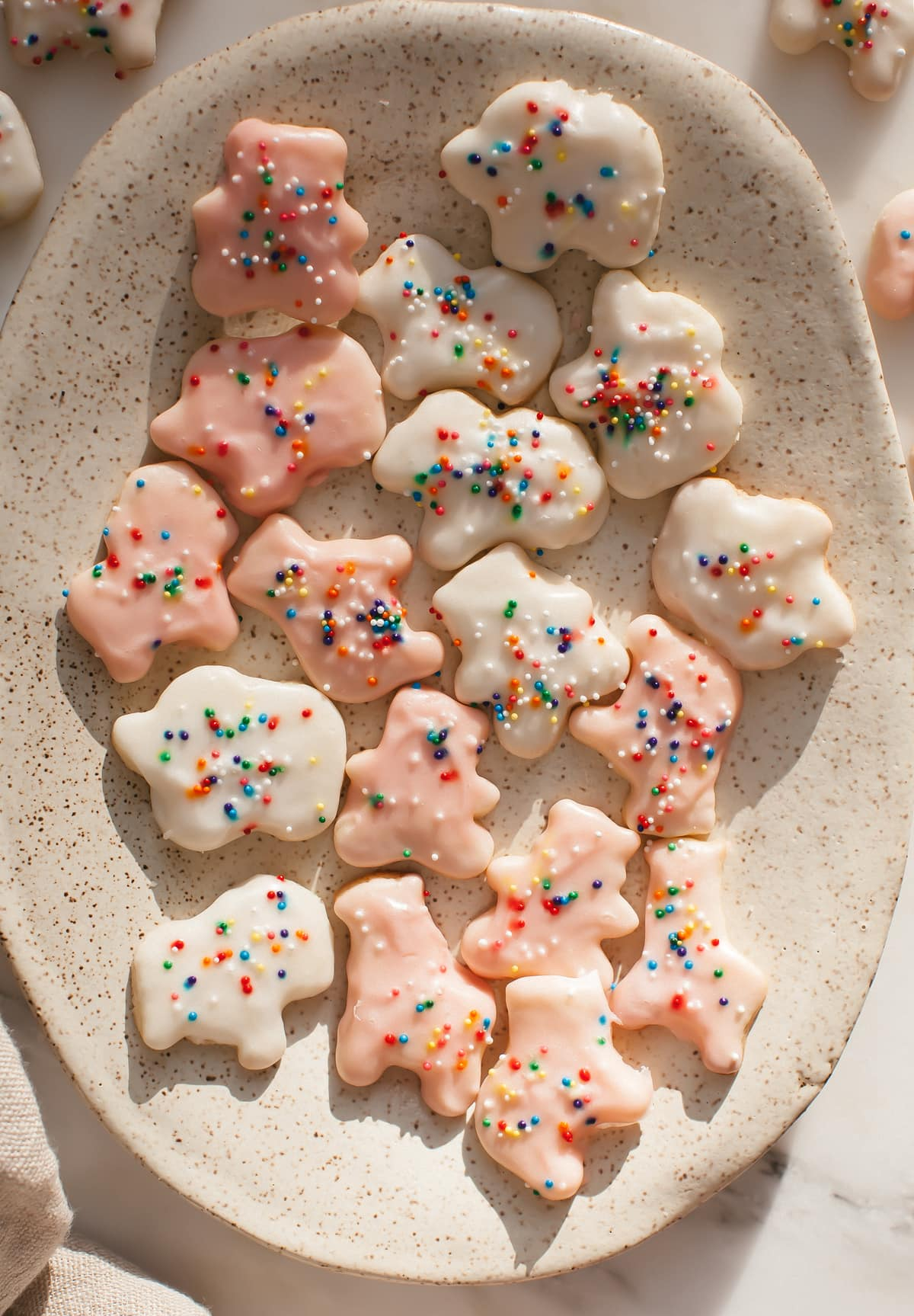 colored animal crackers