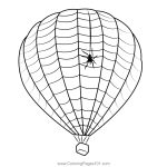 Hot Air Balloon Coloring Page For Kids Free Hot Air Balloons