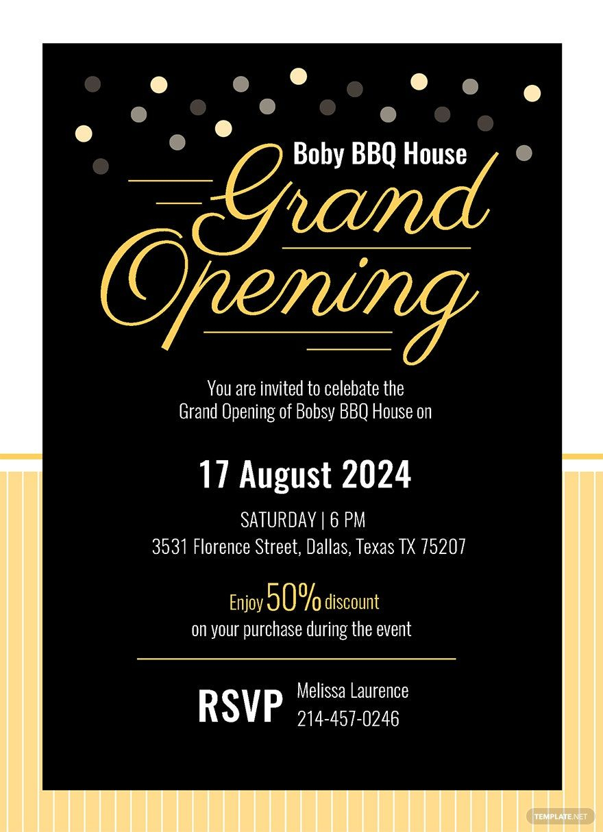 Hotel Opening Invitation Card Template In Pages Illustrator Publisher 
