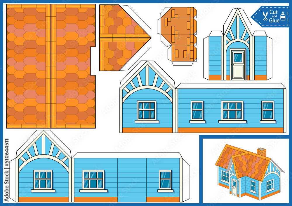 House Craft For Kids Printable Papercraft Etsy At Hom Vrogue co