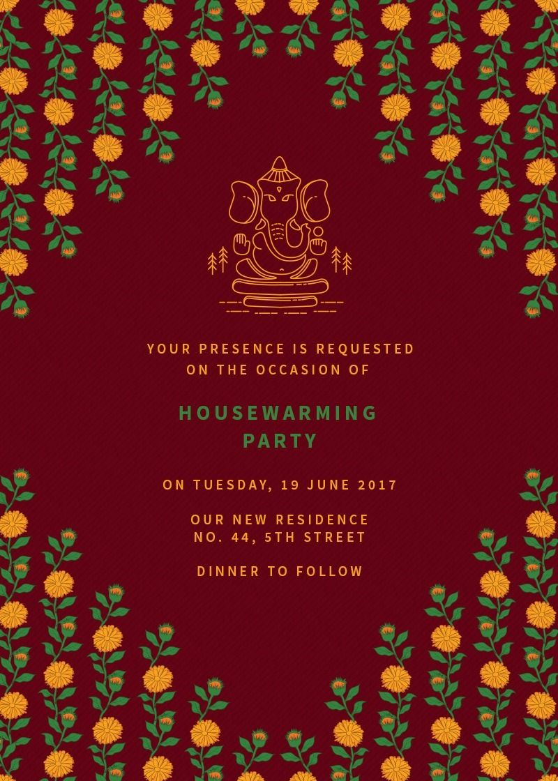 Housewarming Invitation Template Free Download