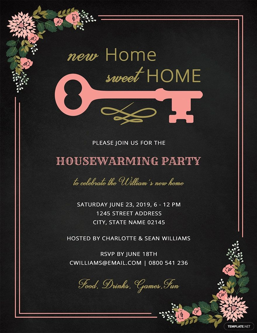 Housewarming Invitation Templates In Word FREE Download Template