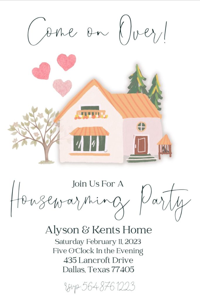 Housewarming Party Invitation Housewarming Cards Template Party